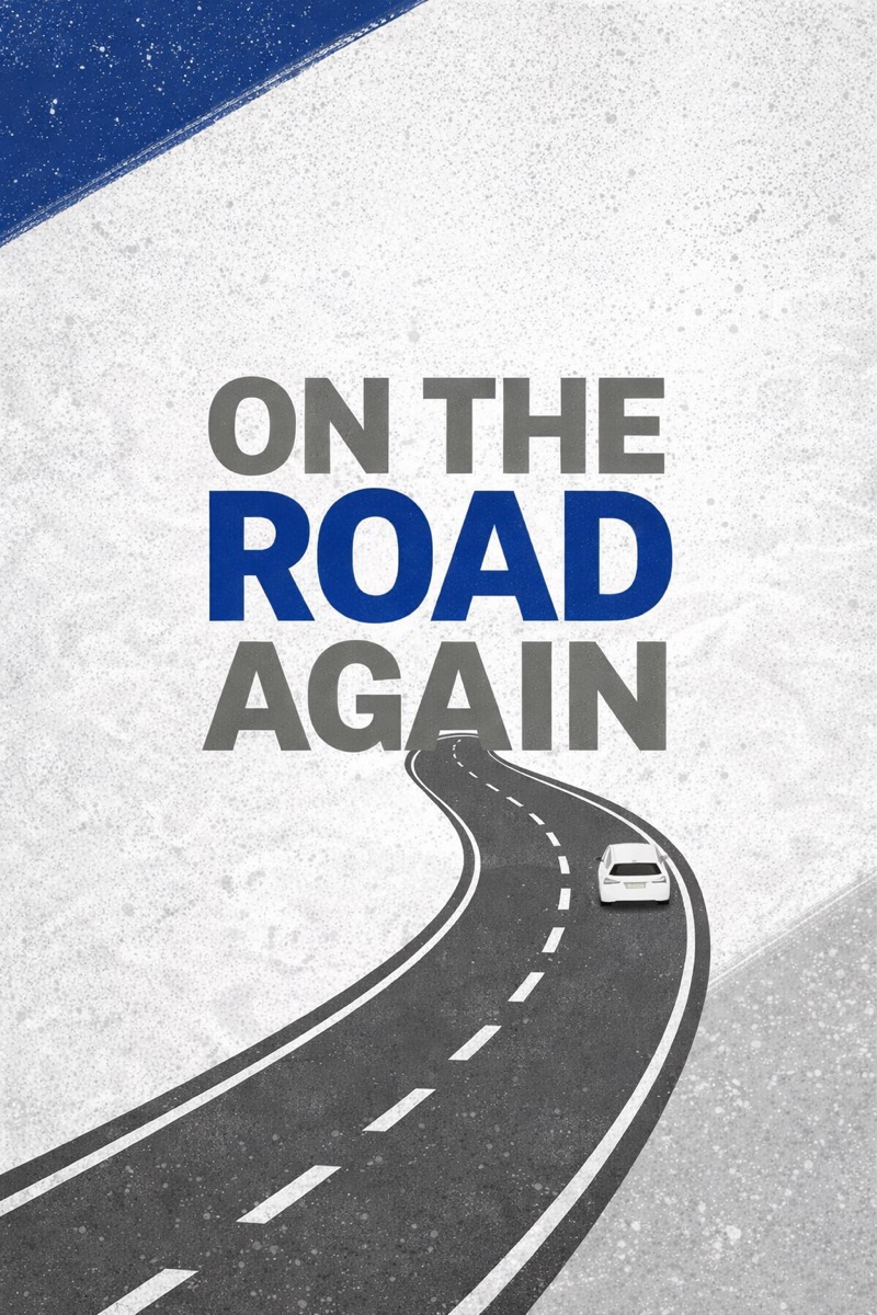 PCS branded graphic that reads On The Road Again