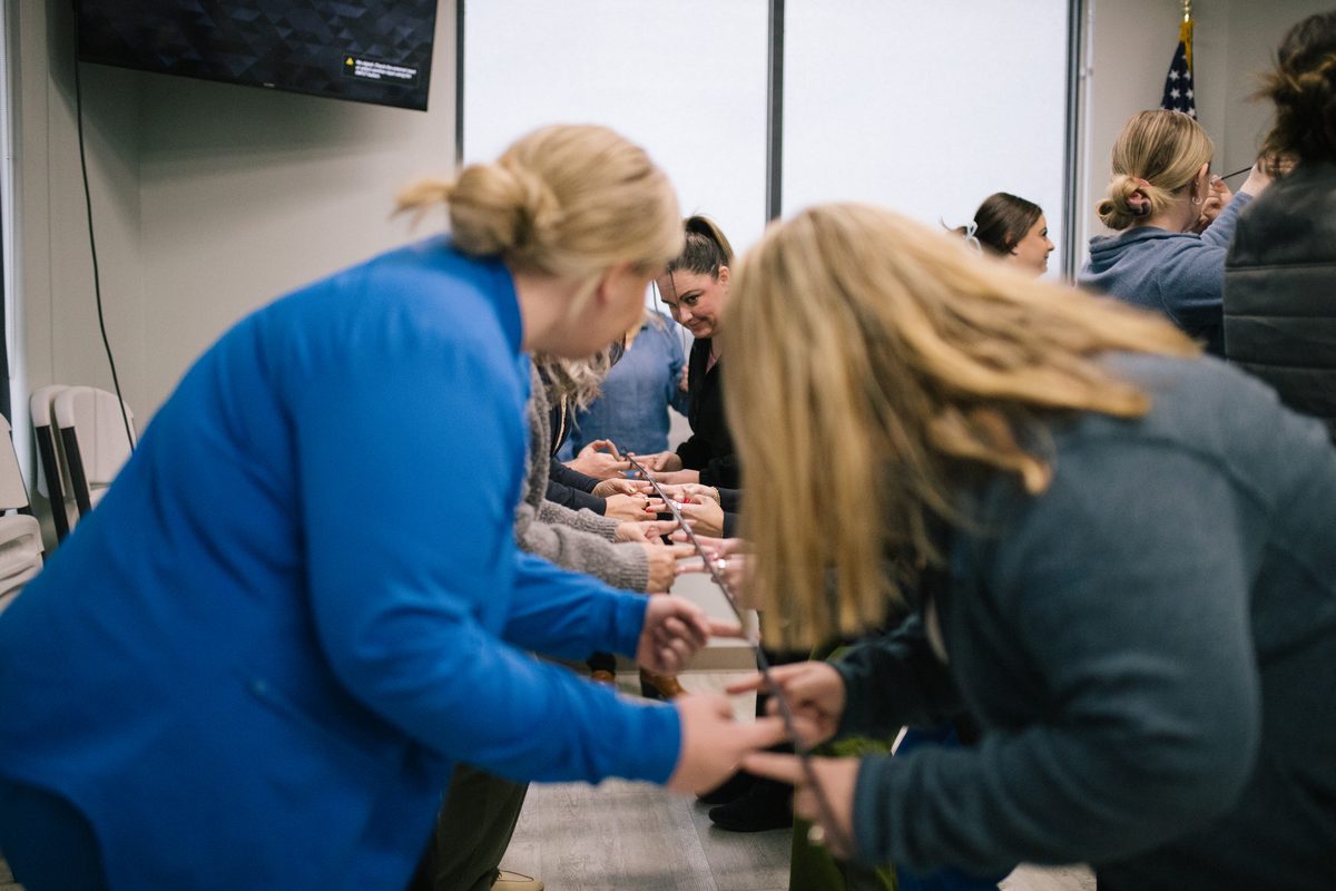 Hands-on team building activity